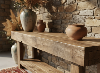 Rustik Ahşap Konsol Masa: Doğal Dokunuş