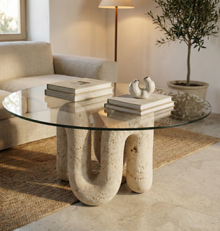 VITRA | Traverten Orta Sehpa