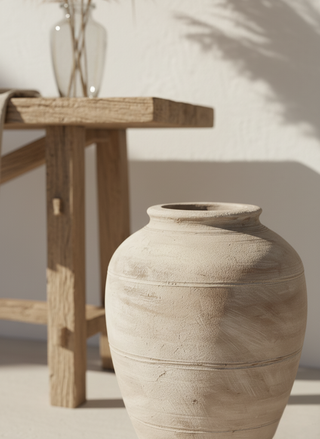 Akdeniz Ruhu El Yapımı Terracotta Amphora