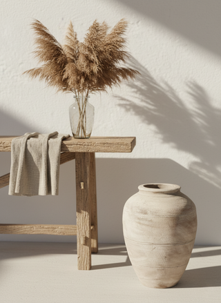 Akdeniz Ruhu El Yapımı Terracotta Amphora