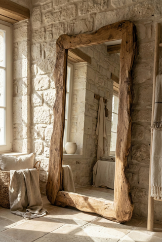 YANSIMA – Doğal Ahşap Boy Aynası