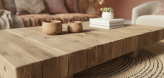 Rustik Ahşap Kahve Sehpası